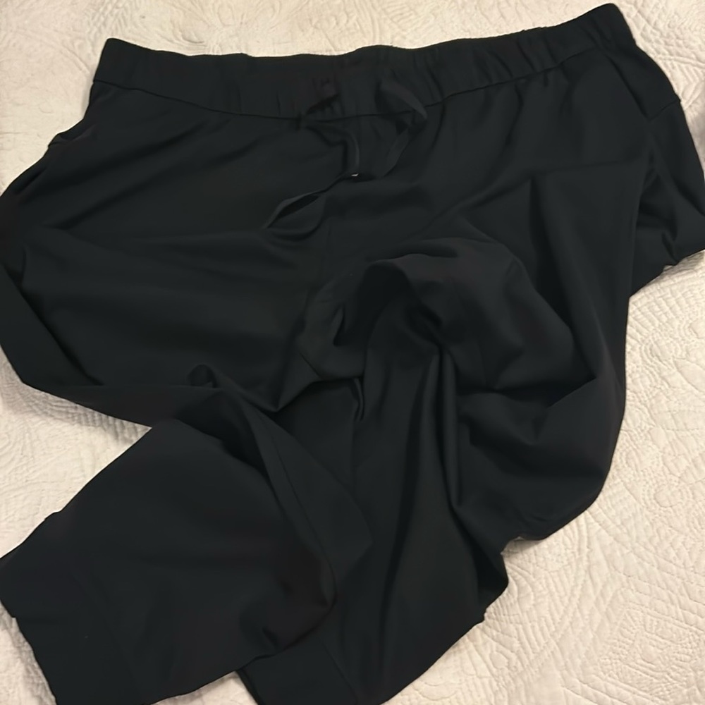 Nylon/spandex joggers